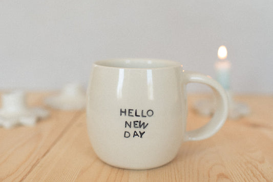 Stamped Mug - Hello New Day