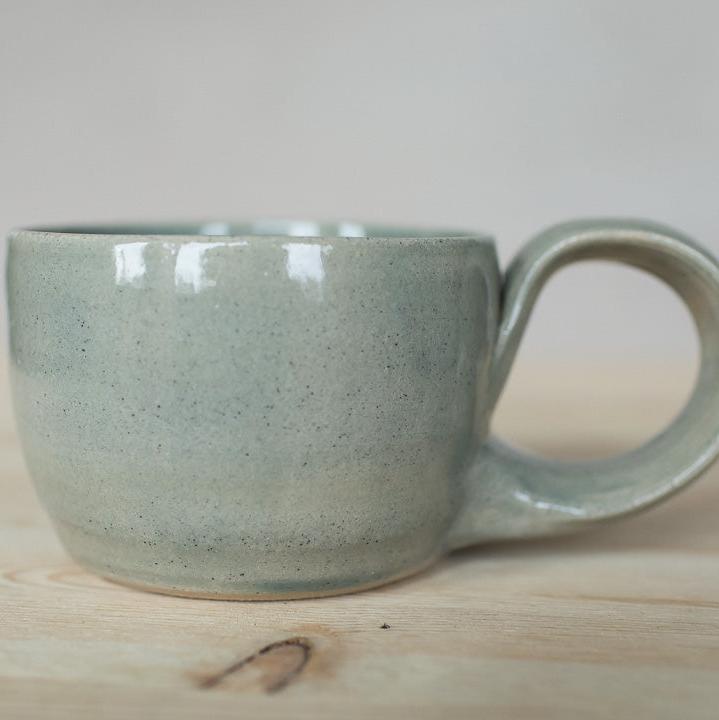 Rounded Green Mug 8 oz