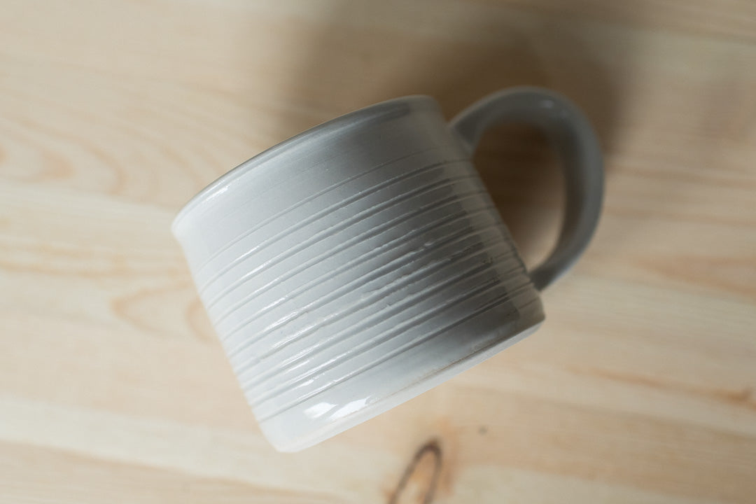 Textured Gray Mug 8 oz